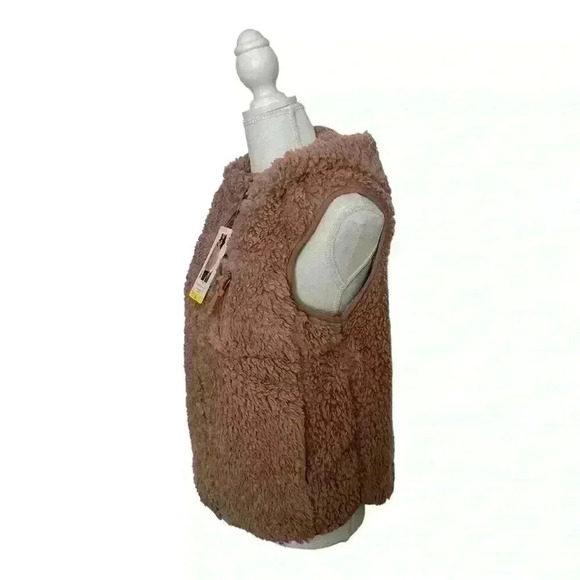 Weatherproof Vintage NWT Ladies' Comfy Teddy Bear Vest Blushing Pink Size S - Picture 6 of 8